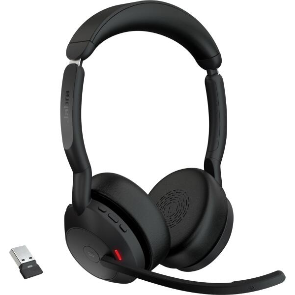 Jabra 25599-999-989 słuchawki/zestaw słuchawkowy Przewodowy i Bezprzewodowy Opaska na głowę Biuro/centrum telefoniczne Bluetooth Podstawka do ładowania Czarny (25599-999-989)