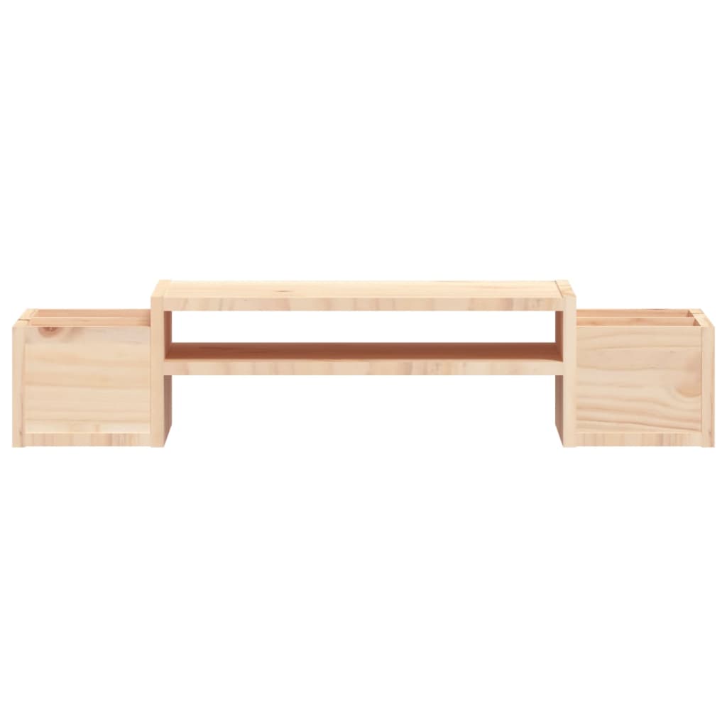 NNEVL Monitor Stand 70x27.5x15 cm Solid Wood Pine